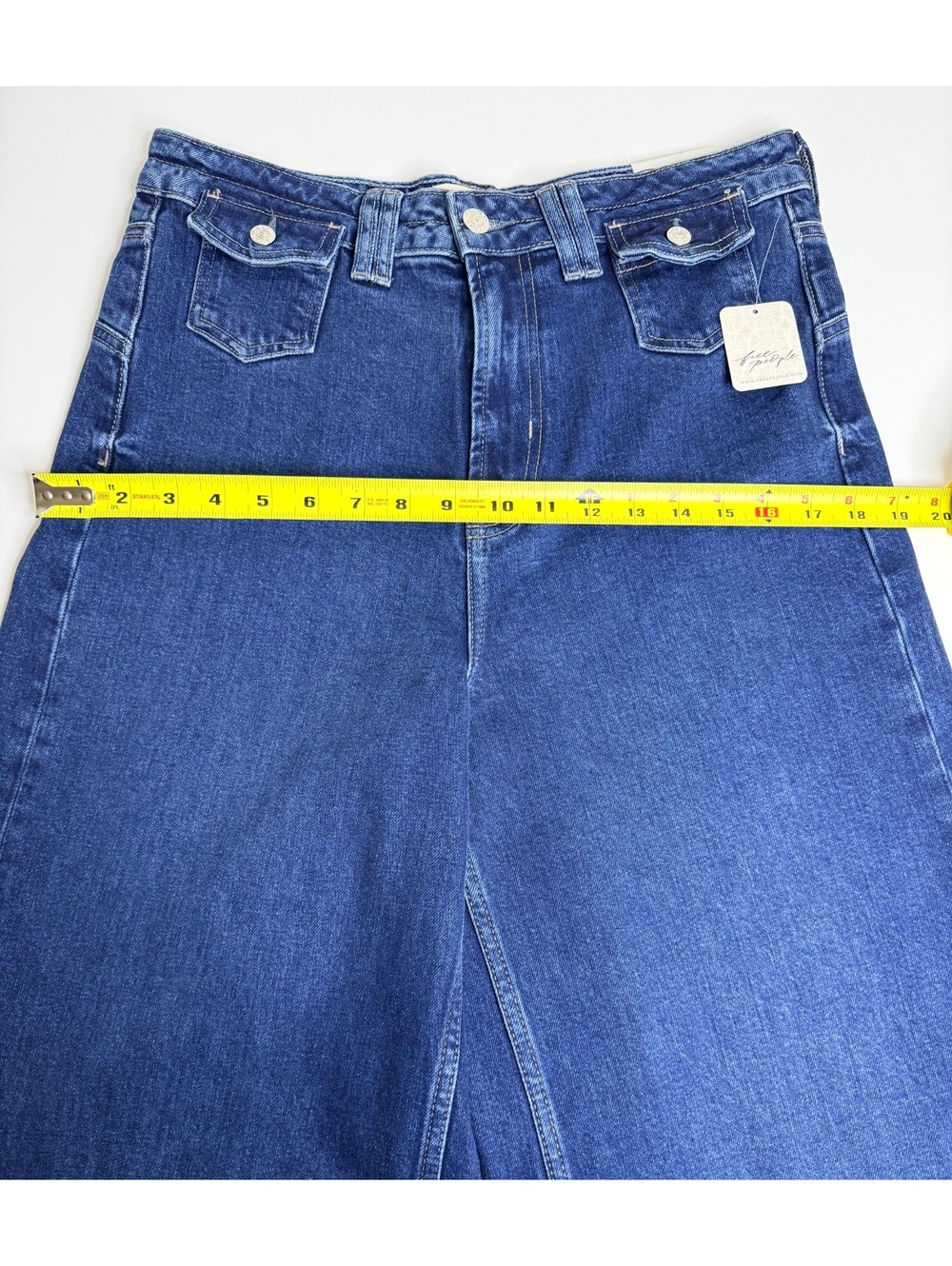 Free People Women’s Jeans Keller High Rise Palazzo Size 30 - Picture 11 of 11